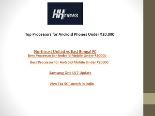 top processors for android phones under 20 000