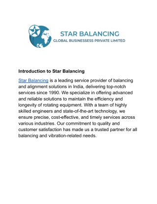 introduction to star balancing