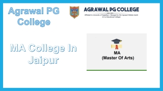 MA college In Jaipur