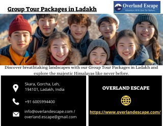 Group Tour Packages in Ladakh
