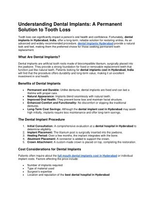 understanding dental implants a permanent