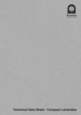 Technical Specifications and Applications of Compact Laminates