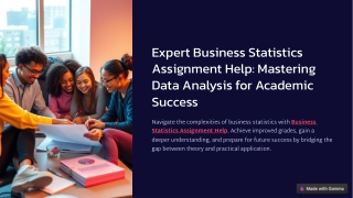 Expert Business Statistics Assignment Help Mastering Data Analysis for Academic Success