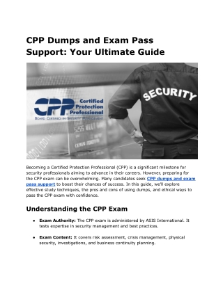 cpp dumps and exam pass support your ultimate