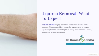 lipoma removal what to expect