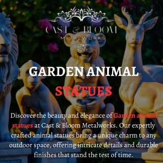 garden animal statues