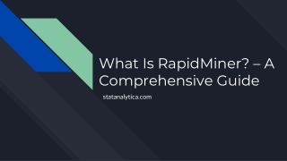 What Is RapidMiner?