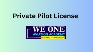 private pilot license