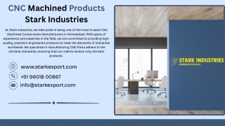 cnc machined products stark industries