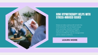 how hypnotherapy helps with stress induced issues