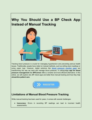 why you should use a bp check app instead