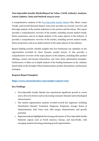 non injectable insulin marketreport by value cagr