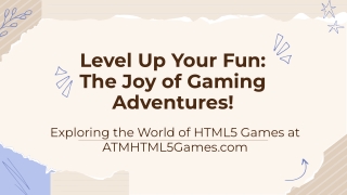 level up your fun the joy of gaming adventures