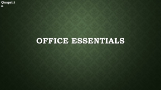 Office essentials