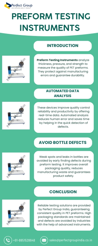 preform testing instruments