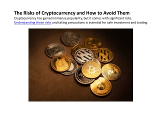 The Risks of Cryptocurrency and How to Avoid Them