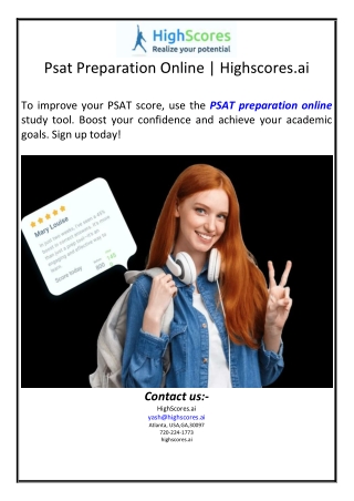 Psat Preparation Online | Highscores.ai