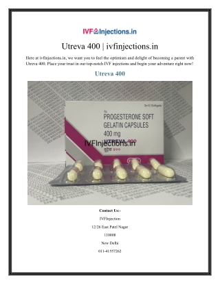 Utreva 400  ivfinjections.in