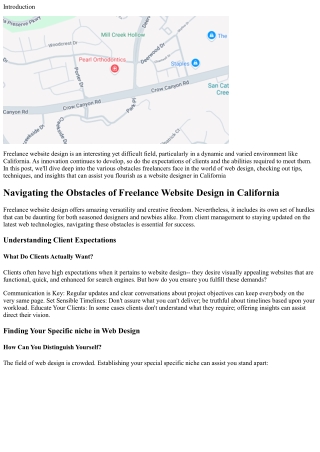 Navigating the Obstacles of Freelance Web Design in California