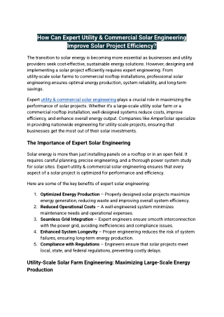 how can expert utility commercial solar