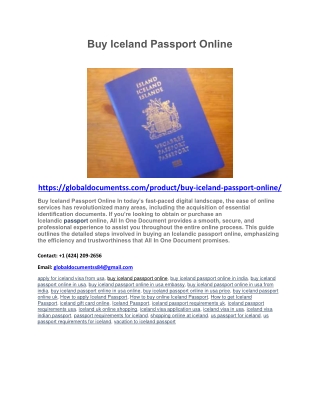 Buy Iceland Passport Online pdf