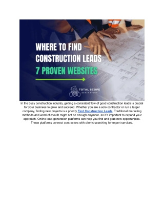 Expert Construction Estimating Services | Total Scope Estimating