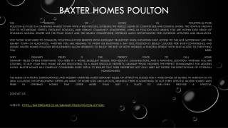 baxter homes poulton
