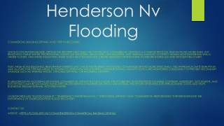 Henderson Nv Flooding