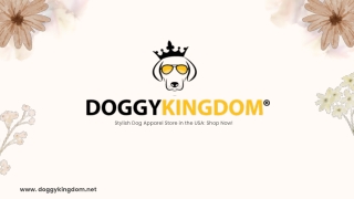 Stylish Dog Apparel Store in the USA Shop Now!