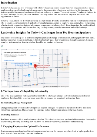 Leadership Insights for Today’s Challenges from Top Houston Speakers