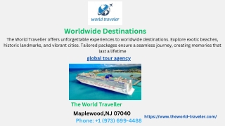 worldwide destinations