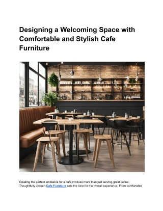 designing a welcoming space with comfortable