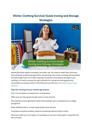 Winter Clothing Survival Guide Ironing And Storage Strategies