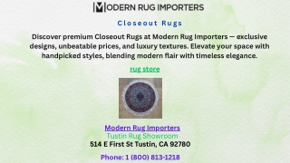 Closeout Rugs