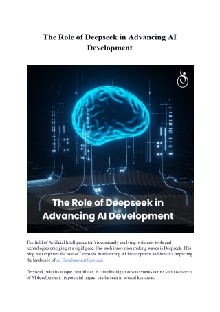 The Role of Deepseek in Advancing AI Development
