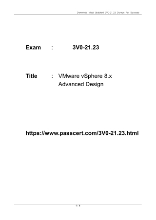 download most updated 3v0 21 23 dumps for success
