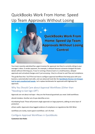 quickbooks work from home speed up team approvals