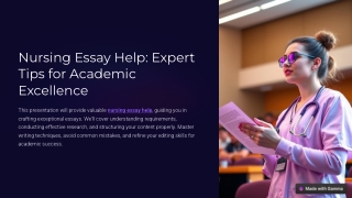 Nursing Essay Help: Expert Tips for Academic Excellence