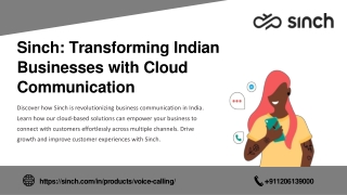 Sinch Transforming Indian Businesses with Cloud Communication