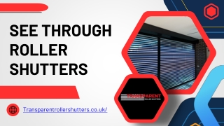 See Through Roller Shutters