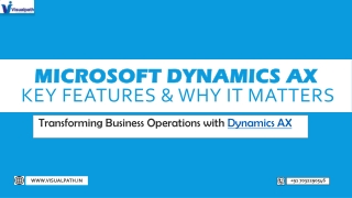 microsoft dynamics ax key features why it matters
