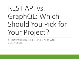 rest api vs graphql which should you pick for your project