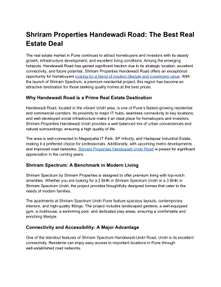Shriram Properties Handewadi Road_ The Best Real Estate Deal