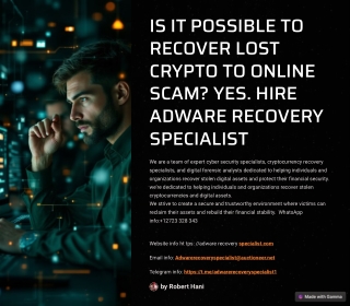 RECOVER SCAMMED USDT FROM ONLINE SCAMMERS HIRE ADWARE RECOVERY SPECIALIST