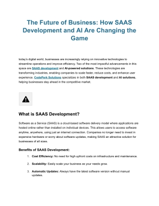 the future of business how saas development