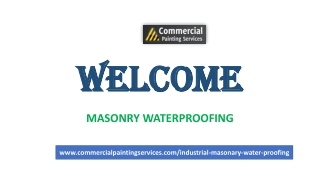 Masonry Waterproofing