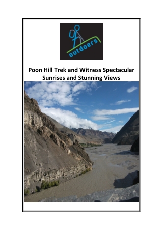 Poon Hill Trek and Witness Spectacular Sunrises and Stunning Views