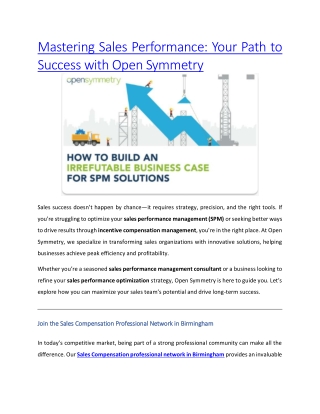 mastering sales performance your path to success