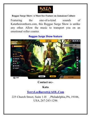 Reggae Surge Show A Must See Feature on Jamaican Culture