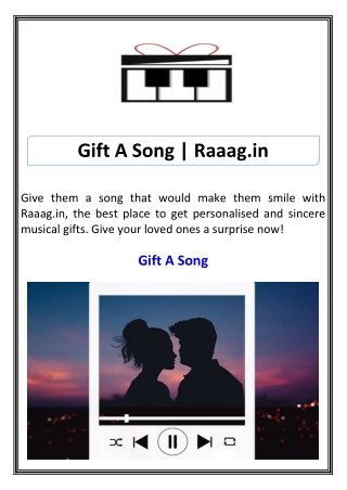 Gift A Song Raaag.in